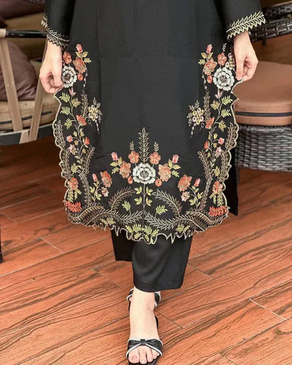 LIA LAWN EMB CUTWORK 2PC - Stylosefashion