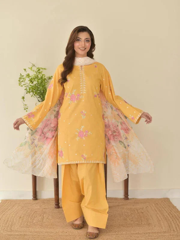 SUNAINA 3PC ( FARSHI SHALWAR ) - Stylosefashion
