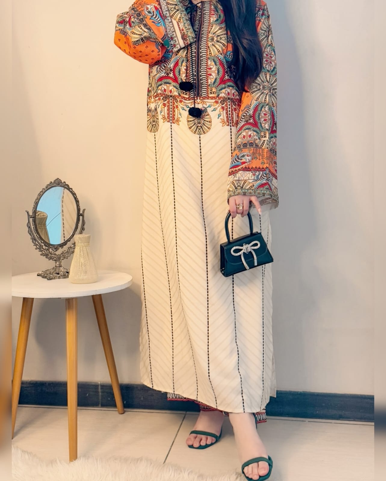 HIRA – Digital Print Stitched 2-Piece - Stylosefashion