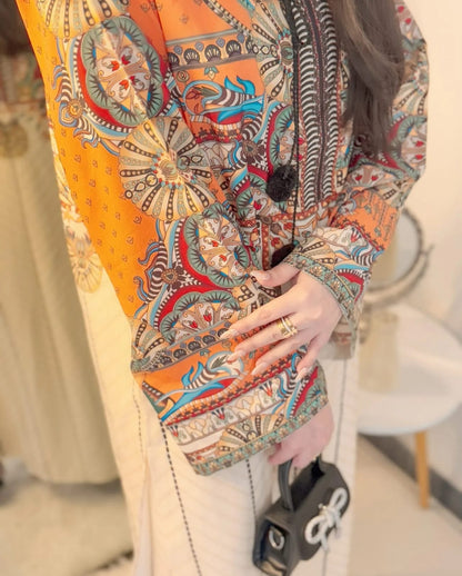 HIRA – Digital Print Stitched 2-Piece - Stylosefashion