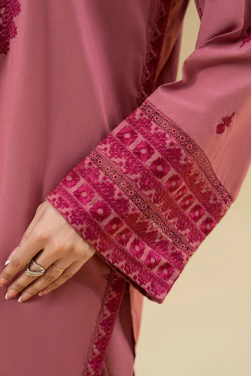 RUBY PINK 2PC ( FARSHI SHALWAR ) - Stylosefashion