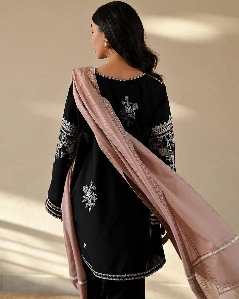 ZAIB LUXURY CO-ORD SET WITH PLAZO - Stylosefashion