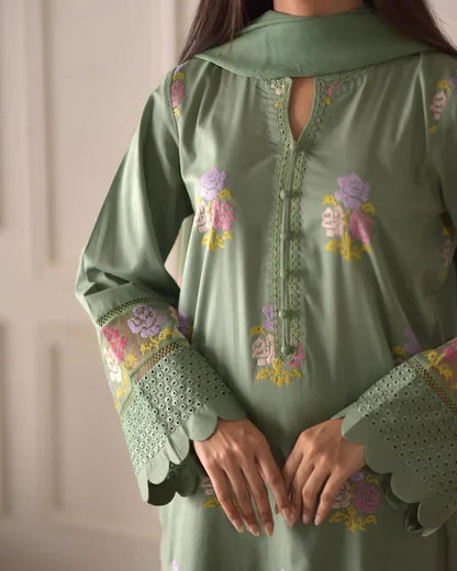 BLOSSOM LUXURY 3PC - Stylosefashion