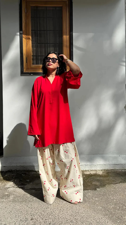 MAHI 2PC FARSHI SHALWAR - Stylosefashion